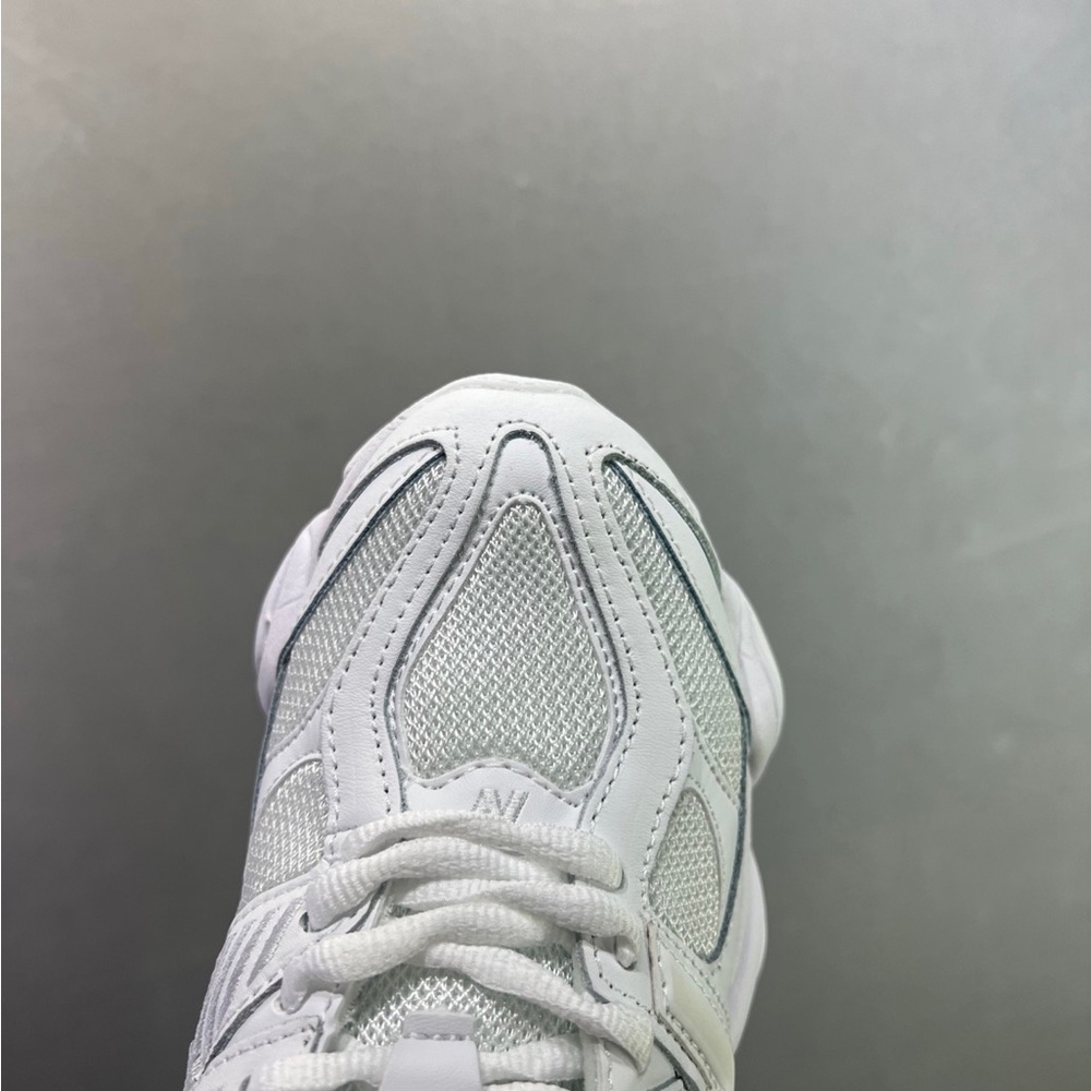 New Balance 9060 Women's All-White Chunky Trainer Sneakers - Picture 3 of 6